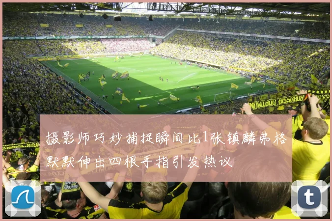 摄影师巧妙捕捉瞬间比1张镇麟弗格默默伸出四根手指引发热议